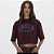 Camiseta Lança Perfume Cropped Oversize In26 Bordô Feminino - Imagem 1