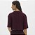 Camiseta Lança Perfume Cropped Oversize In26 Bordô Feminino - Imagem 2