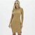 Vestido Curto Easy Lança Perfume Malha In26 Bege Feminino - Imagem 1