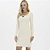 Vestido Curto Easy Lança Perfume Canelado In26 Bege Feminino - Imagem 1