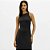 Vestido Lança Perfume Canelado Sem Manga In26 Preto Feminino - Imagem 3