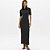 Vestido Super Mid Lança Perfume Canelado In26 Preto Feminino - Imagem 1