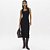 Vestido Midi Lança Perfume Canelado In26 Preto Feminino - Imagem 1