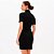 Vestido Curto Easy Lança Perfume Relevos In26 Preto Feminino - Imagem 2