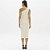 Vestido Midi Lança Perfume Ombro Único In26 Bege Feminino - Imagem 2