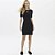 Vestido Curto Easy Lança Perfume Justo In26 Preto Feminino - Imagem 3