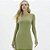 Vestido Super Mid Easy Lança Perfume Eva In26 Verde Feminino - Imagem 3