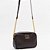 Bolsa Crossbody Lança Perfume Enfeite Ou26 Marrom Feminino - Imagem 3