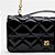 Bolsa Tote Lança Perfume Matelasse Charm Ou26 Preto Feminino - Imagem 4