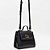 Bolsa Tote Lança Perfume Enfeite Metal Ou26 Preto Feminino - Imagem 3