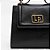 Bolsa Tote Lança Perfume Enfeite Metal Ou26 Preto Feminino - Imagem 4
