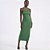 Vestido Super Mid Colcci Alças In26 Verde Feminino - Imagem 1