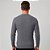 Suéter Tricot Dudalina Jacq Trançado In26 Cinza Masculino - Imagem 2