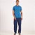 Camisa Polo Colcci Piquet 3 Listras In26 Azul Masculino - Imagem 4