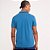 Camisa Polo Colcci Piquet 3 Listras In26 Azul Masculino - Imagem 2
