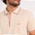 Camisa Polo Colcci Piquet Faixas In26 Bege Masculino - Imagem 3