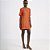 Vestido Curto Colcci Tshirt In26 Laranja Feminino - Imagem 1