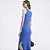 Vestido Super Mid Colcci Canelado In26 Azul Feminino - Imagem 4