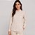 Camisa Dudalina Regular Jacquard Animal In26 Bege Feminino - Imagem 1