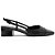 Sapatilha Anacapri Slingback Salto Baixo Preto Feminino - Imagem 1