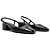 Sapatilha Anacapri Slingback Salto Baixo Preto Feminino - Imagem 5