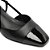 Sapatilha Anacapri Slingback Salto Baixo Preto Feminino - Imagem 3