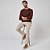 Suéter Tricot Dudalina Basic In26 Marrom Masculino - Imagem 4