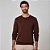Suéter Tricot Dudalina Basic In26 Marrom Masculino - Imagem 1