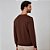 Suéter Tricot Dudalina Basic In26 Marrom Masculino - Imagem 2