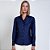 Camisa Dudalina Luxury Cetim Stretch In26 Marinho Feminino - Imagem 1