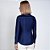 Camisa Dudalina Luxury Cetim Stretch In26 Marinho Feminino - Imagem 2