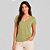Blusa Dudalina Dec V Peruan In26 Verde Feminino - Imagem 1