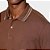Camisa Polo Aramis Piquet Gola Listras In26 Marrom Masculino - Imagem 3