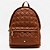 Mochila Lança Perfume Matelasse Enfeite In26 Marrom Feminino - Imagem 1