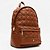 Mochila Lança Perfume Matelasse Enfeite In26 Marrom Feminino - Imagem 3