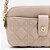 Bolsa Crossbody Lança Perfume Matelasse In26 Bege Feminino - Imagem 4