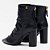 Bota Lança Perfume Slouch Couro Salto In26 Preto Feminino - Imagem 2