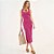 Vestido Midi Colcci Canelado Ou26 Rosa Feminino - Imagem 1