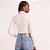 Blusa Canelado Colcci Gola Alta In26 Off White Feminino - Imagem 2