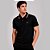 Camisa Polo Colcci Piquet 3 Listras In26 Preto Masculino - Imagem 1