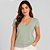 Blusa Dudalina Decote V Pr27 Verde Feminino - Imagem 1