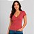 Blusa Dudalina Decote V Pr27 Vermelho Feminino - Imagem 1
