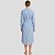 Vestido Dudalina Listrada com Faixa Pr27 Azul Feminino - Imagem 2