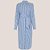 Vestido Dudalina Listrada com Faixa Pr27 Azul Feminino - Imagem 3