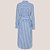 Vestido Dudalina Listrada com Faixa Pr27 Azul Feminino - Imagem 4