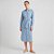Vestido Dudalina Listrada com Faixa Pr27 Azul Feminino - Imagem 1