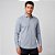 Camisa Dudalina Comfort Melange Pr27 Azul Masculino - Imagem 1