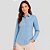 Camisa Slim Dudalina Slim Listrado Pr27 Azul Feminino - Imagem 1