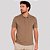 Camisa Polo Dudalina Malha Model Binada Pr27 Bege Masculino - Imagem 1
