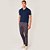 Camisa Polo Dudalina Malha Model Binada Pr27 Azul Masculino - Imagem 4